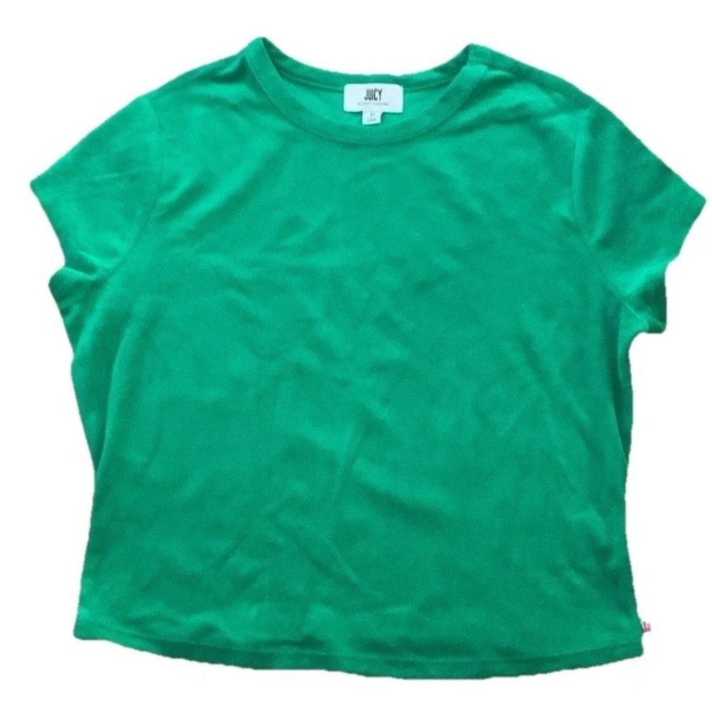 Juicy Couture Terry Towel Top Green Size M NWT